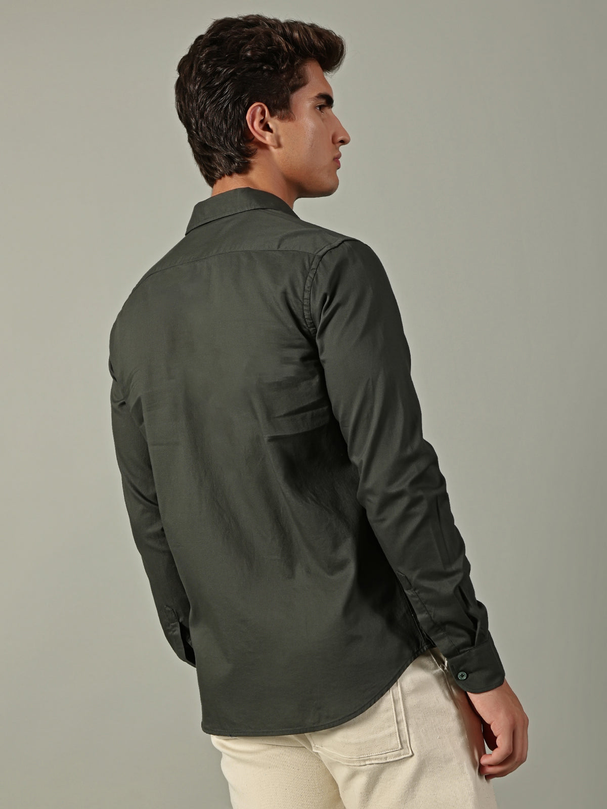 Green Plain Shirt