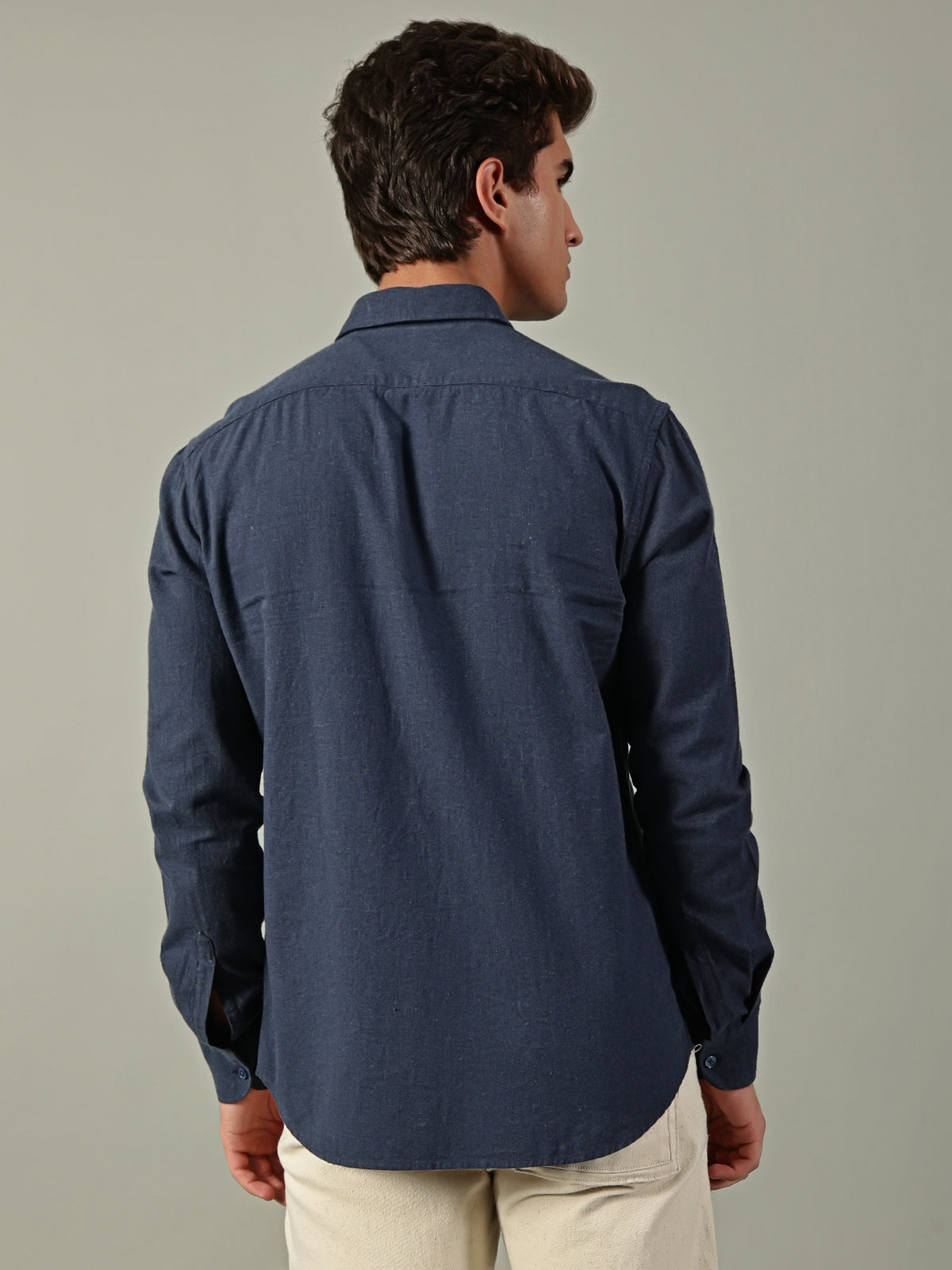 Navy Blue Plain Shirt