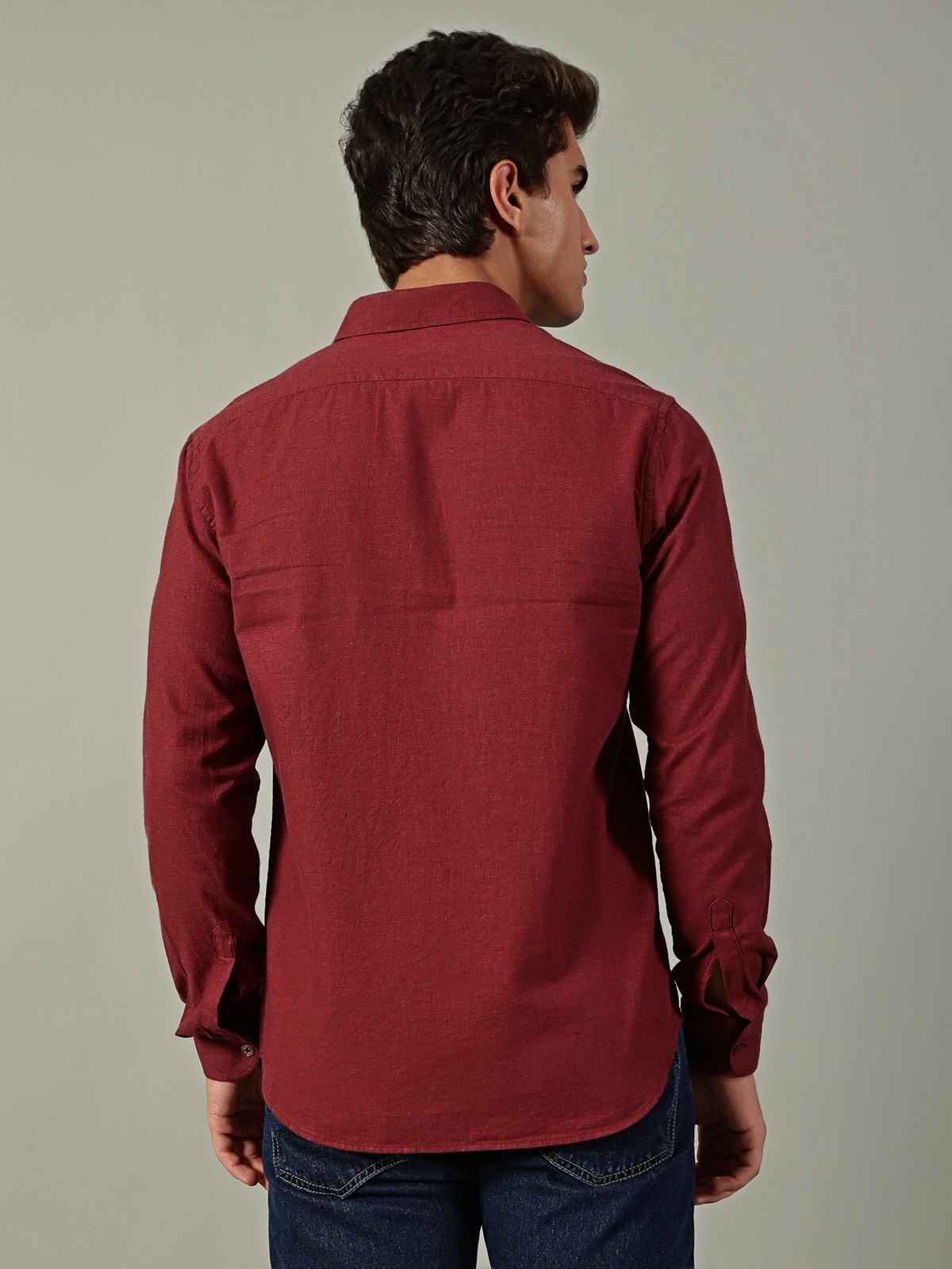 Maroon Plain Shirt