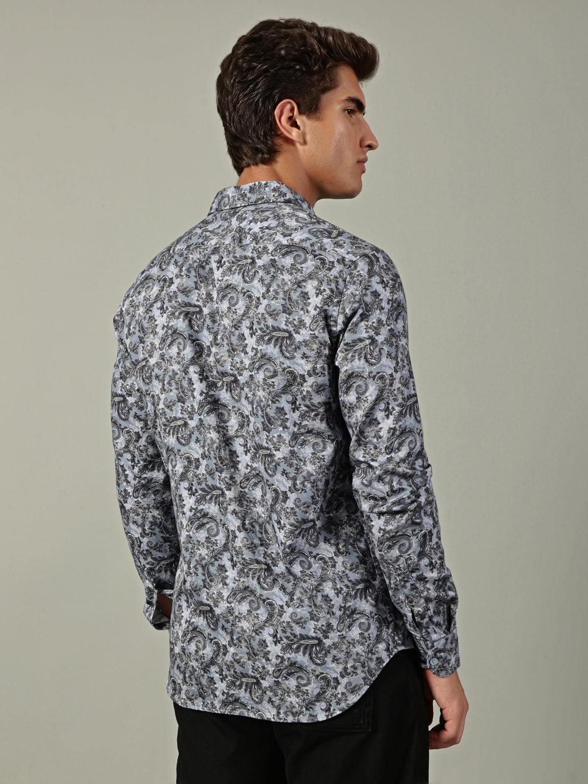 Blue Printed Shirt