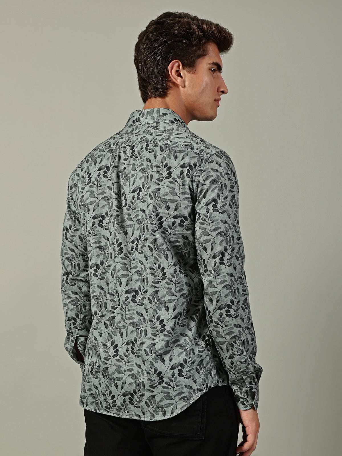 Green Leaf Printed Shirt