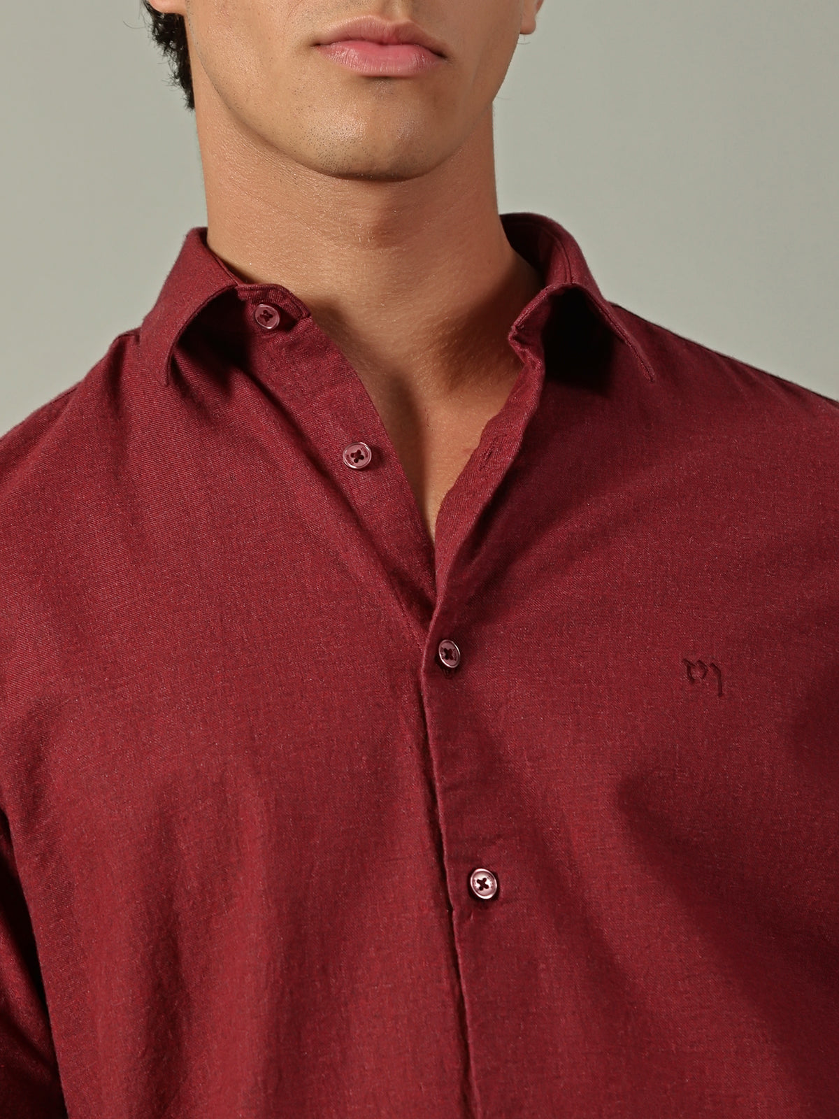 Maroon Plain Shirt