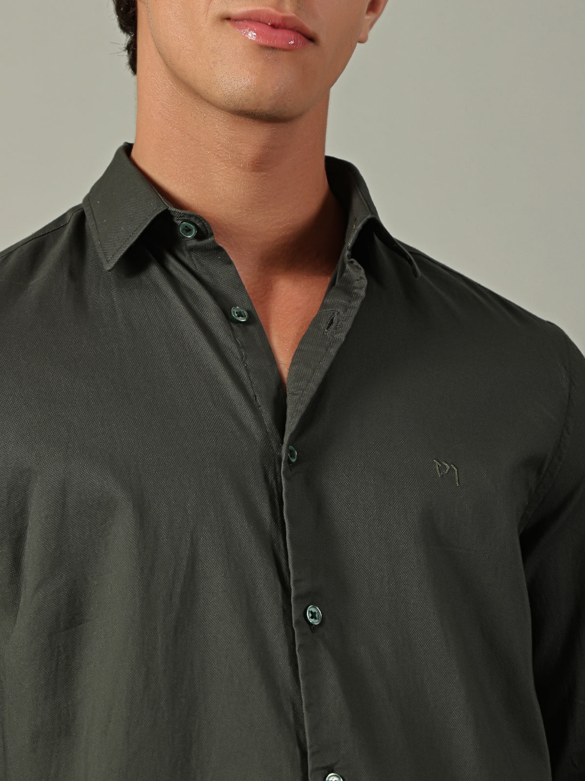 Green Plain Shirt