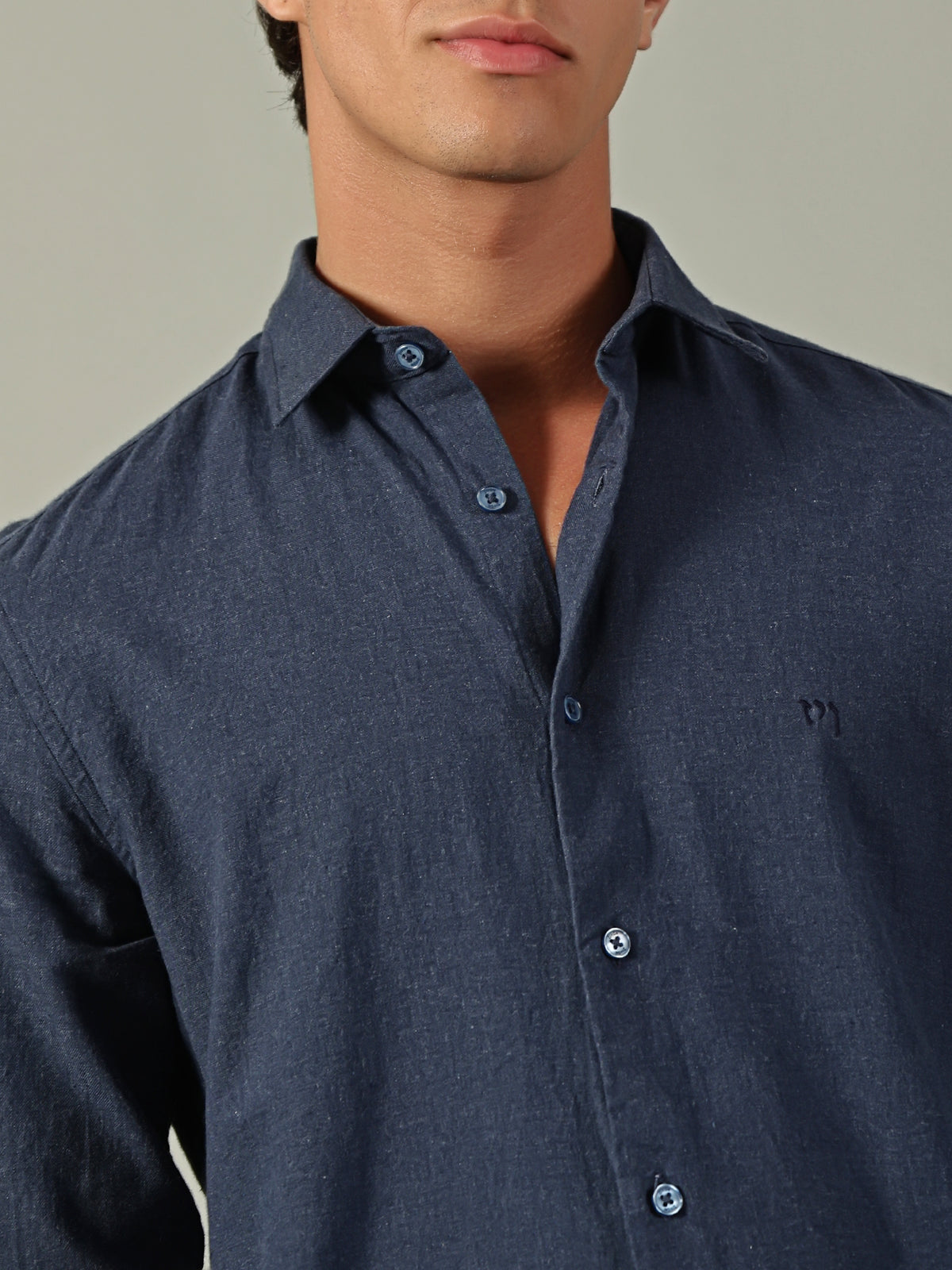 Navy Blue Plain Shirt