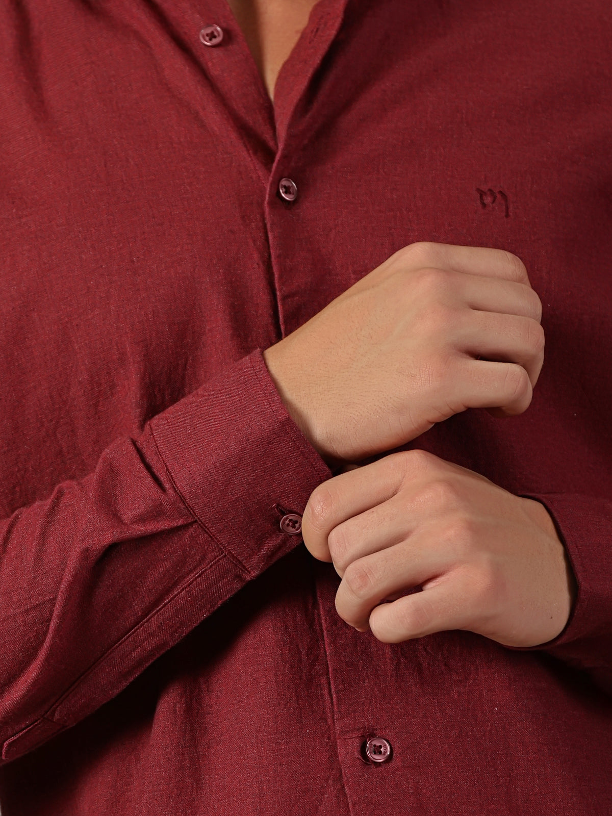 Maroon Plain Shirt
