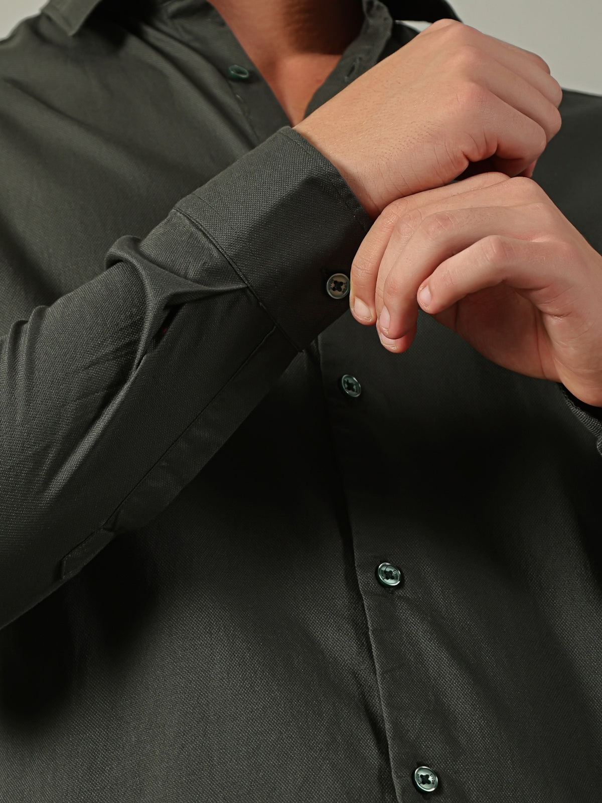 Green Plain Shirt